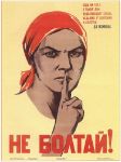 Picture of Do not chat frivolously! (As the enemy spies might intercept it) Famous soviet poster