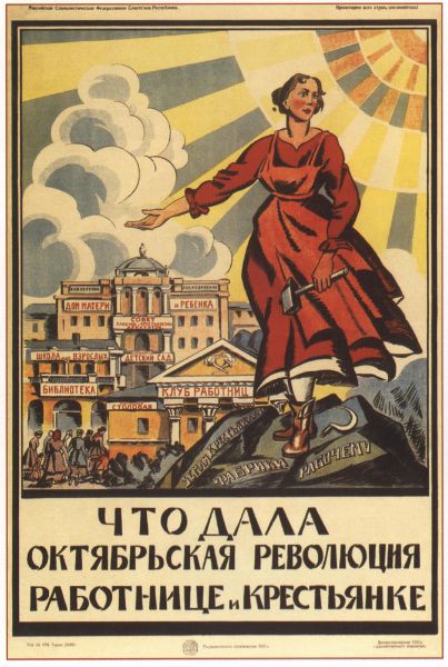 Picture of This is what the October revolution gave to the worker and peasant woment!