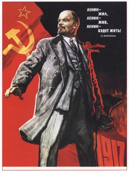 Picture of Lenin lived, Lenin lives and Lenin will live!